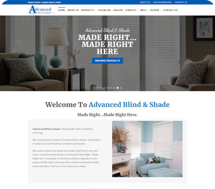 Advanced Blind and Shade - Santa Cruz Webmasters